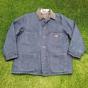 Vintage Dickies Barn Chore Denim Jacket XL 25x32 Blanket-Lined